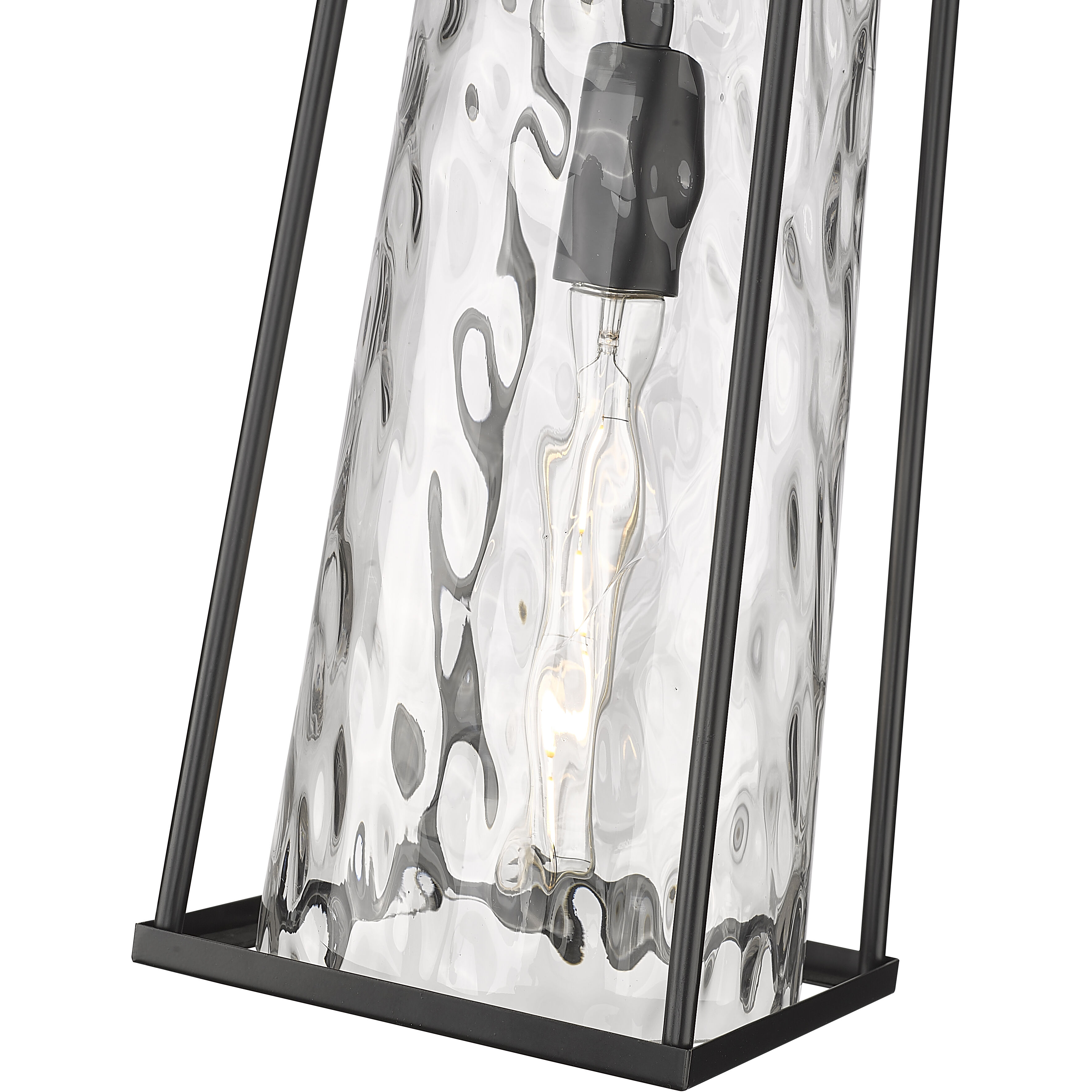 Dutton 1 Light 7.5 inch Powder Coated Black Outdoor Hanging Lantern